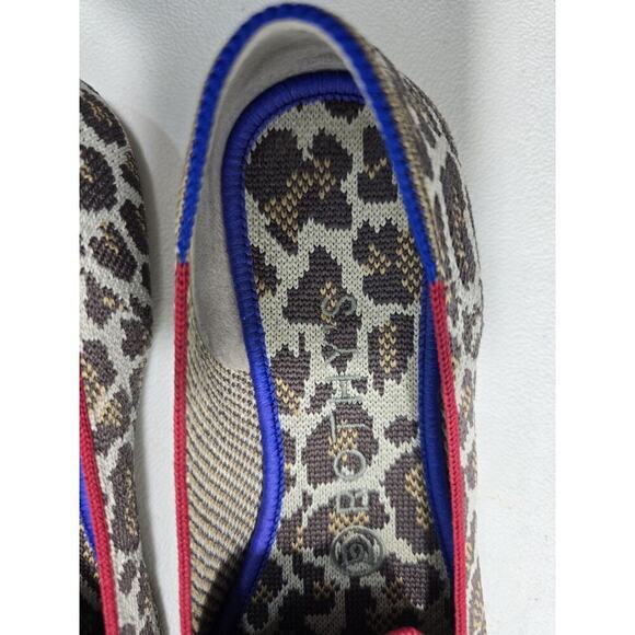 Rothy's The Loafer Mocha Spot Leopard Animal Print Flats Women's Sz 6.5 Slip On - Picture 7 of 10
